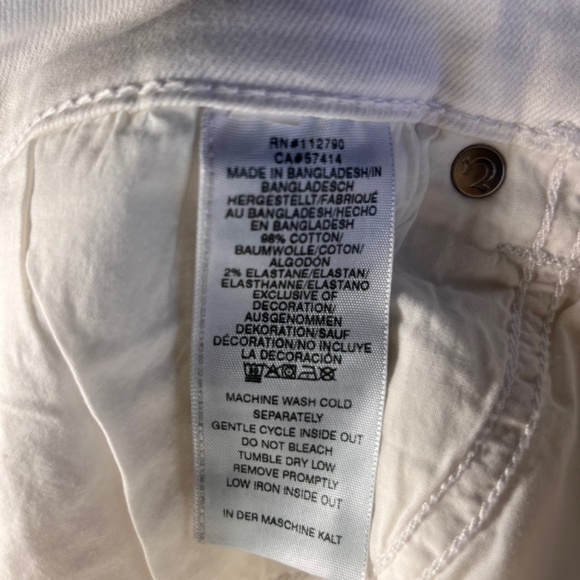 NWT TRUE RELIGION Maisie Vintage High Rise White Denim Fray Hem Jean Shorts - Picture 9 of 16